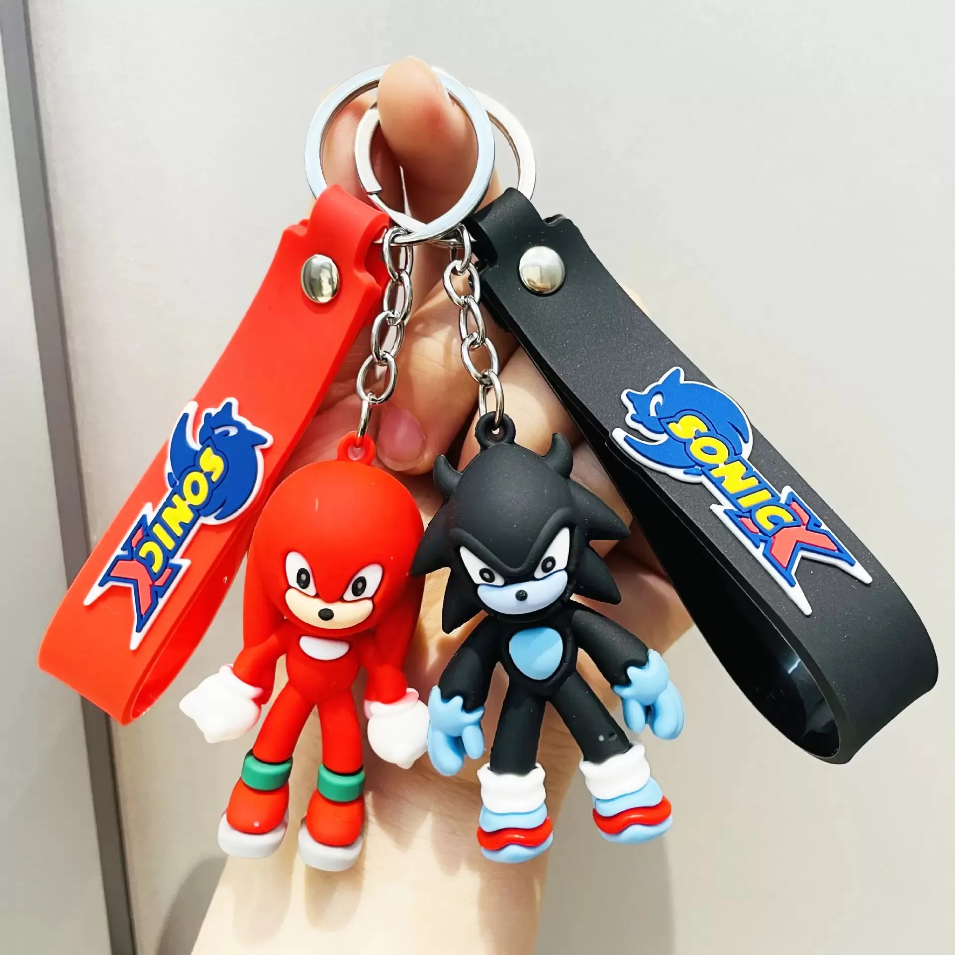 الرسوم المتحركة Super Mouse Sonic Toy Key Chain Car Animation CuteKey Pendant Doll Bag Bendant Keychain