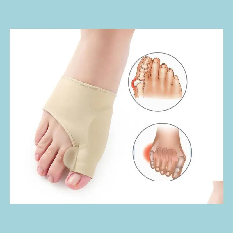 Traitement des pieds 2021 2 pièces est 1 paire traitement des pieds séparateur d'orteils hallux valgus correcteur d'oignon ortiques pieds os pouce ajusteur correct Dhohf