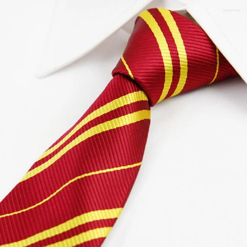Bow Ties College Boys Stripe Red Neck granatowy żółty zielony szczupły krawat dla mężczyzn