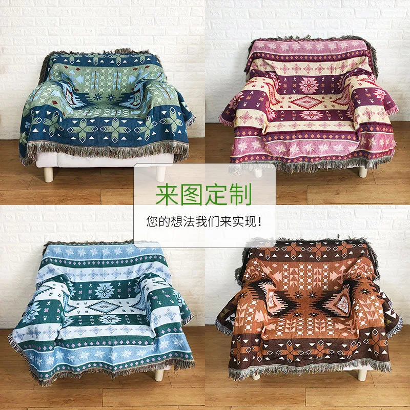Home textiel dekens geweven draad handdoekdoekdoekje volwassenen decoratie