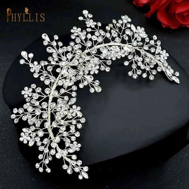 Wedding Hair Jewelry A328 Rhinestone Bridal Silver Headband Crystal Accessories Women Band Bridesmaid Head T220907