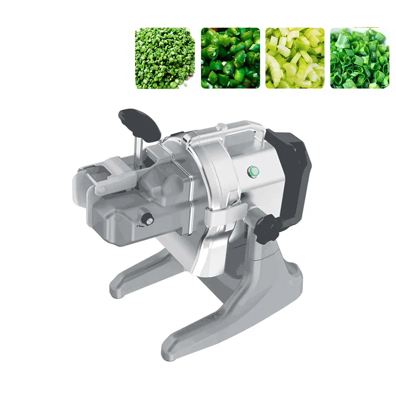 Groentesnijdende machine elektrische slicer peper groene ui selderij snijverwerkingsmachine sjalotten snijder