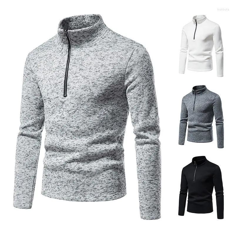 Com capuz masculino de tamanho europeu de tamanho masculino, gortuneck sweatershirts de gola alta de gola alta Swetershirts