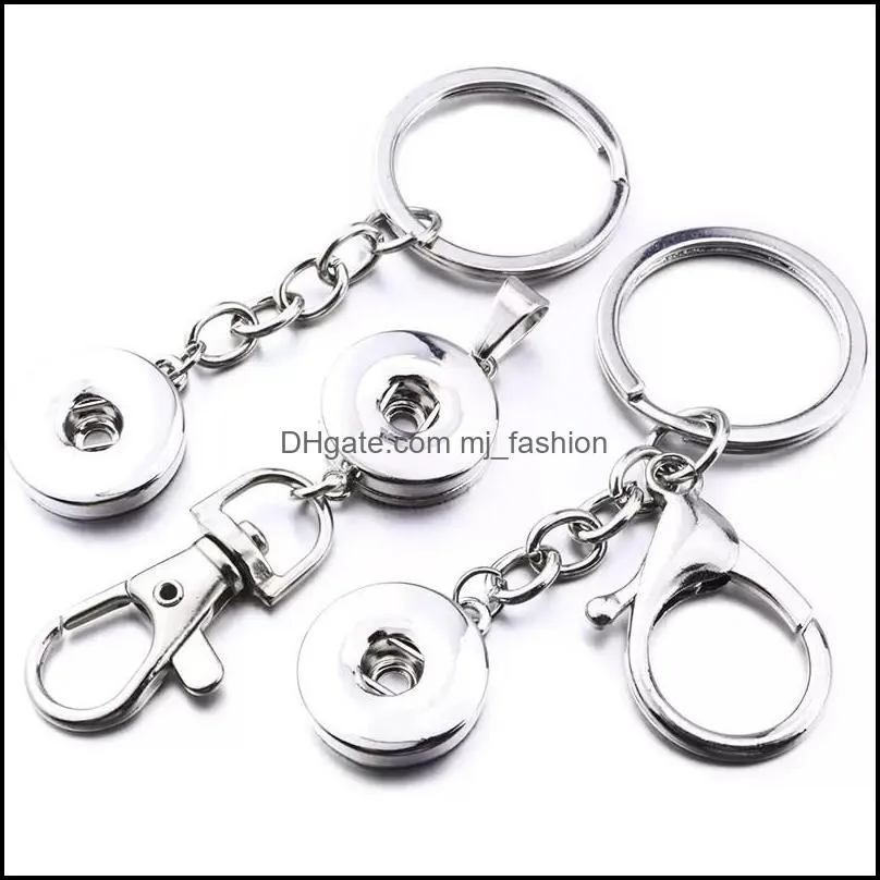 Schlüsselanhänger Noosa Chunks Snap Button Anhänger Schmuck 18mm Snaps Buttons Schlüsselanhänger Schlüssel Ring für Männer Frauen Drop Lieferung 2021 Mode A Dhoc1