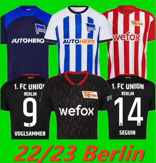 22 23 Hertha Union Berlin 2022 2023 Jerseys de football Kruse Haraguchi Trimmel Andrich Darida BSC Pia Tek Cunha Cordoba Darida Selke Khedira Jersey Football Shirts 602