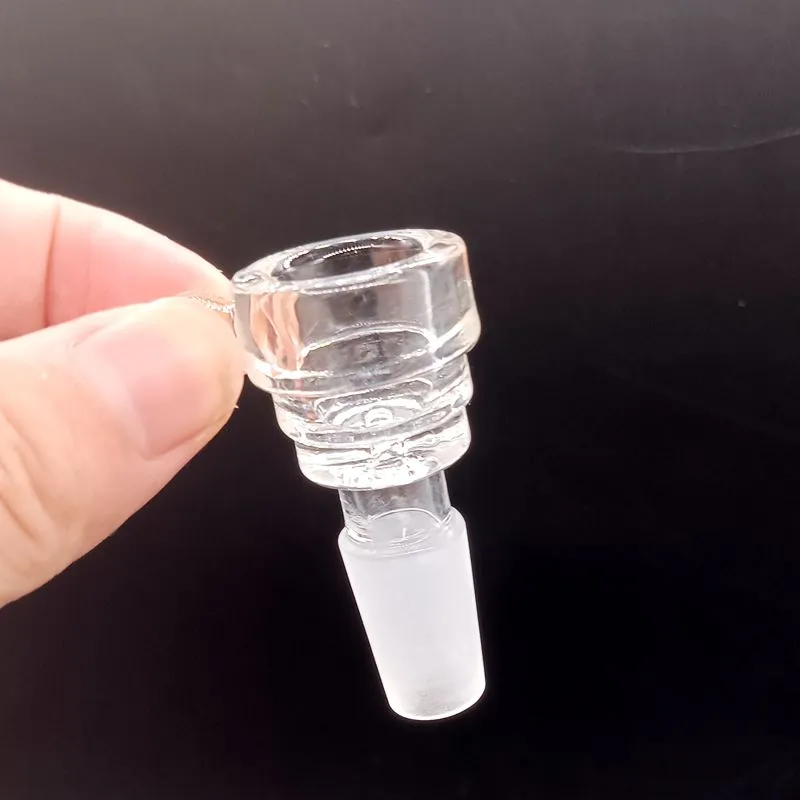Klar glasskålar för bongs vattenpipa andra rökningstillbehör man 14 mm 18mm