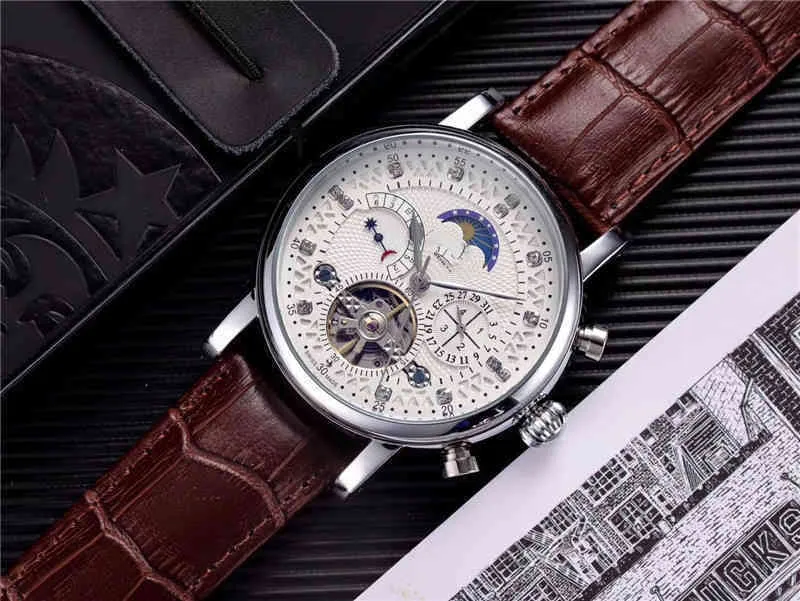 Mens Automatic Watch Phase of the Moon Luxury Replicas Watches Fashion Classic Swiss Brand