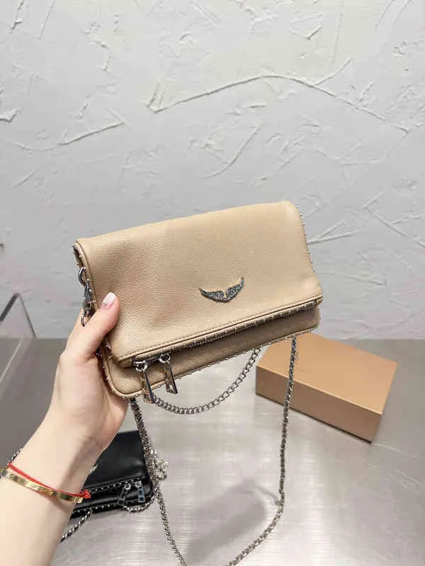 Zadig Voltaire -tas Designer tas schoudertassen ZV Designer Crossbody Bags Wings Decorated Leather Handtas Dames Messenger keten Vrouwelijke portemonnee 220909 AK68 Zhouzhou