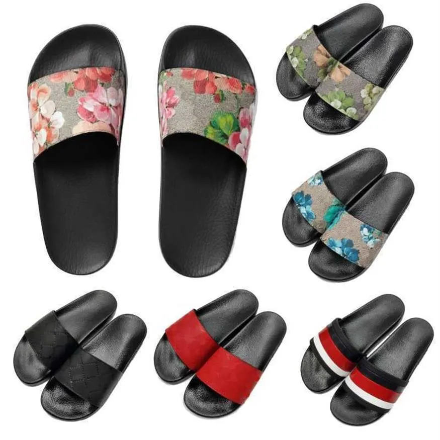 Дизайнерские сандалии классические тапочки скользят цветочные парчовые шеры