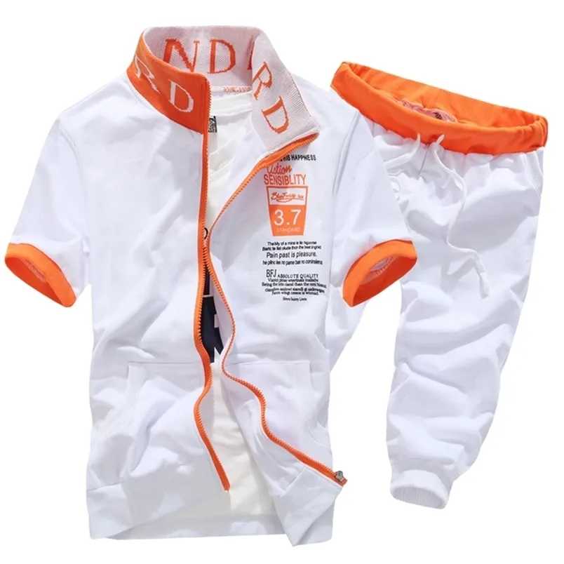 Tracksuits voor heren mode mannen korte mouw tracksuit casual sportieve pak hoodies en shorts m-xxl ayg276 220909