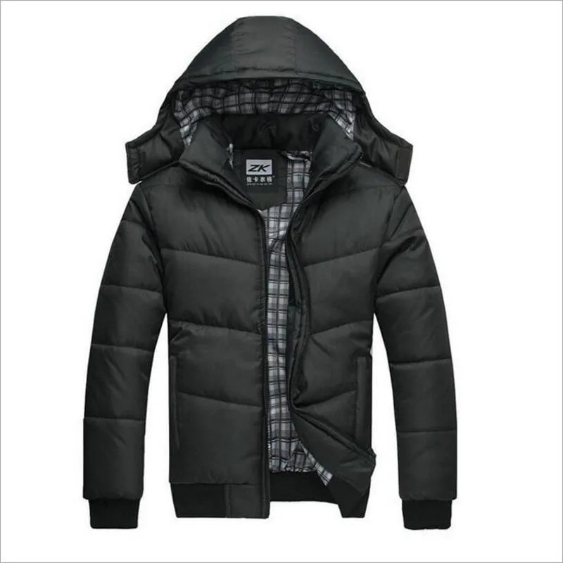 Piumino da uomo Parka Marca Giacca da uomo Giacca invernale Taglia grande M-4XL Arrivo Casual Slim Cotone con cappuccio Parka Casaco Masculino 220909