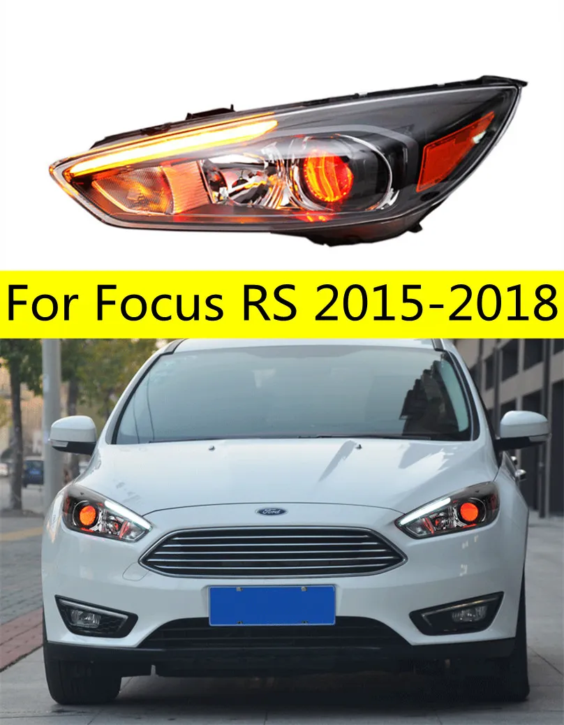 Światła samochodowe dla Focus Rs 20 15-20 18 LED Auto Reflights Upgrade St Design Zła oczy Bicofal obiektyw ksenonowe akcesoria lampy