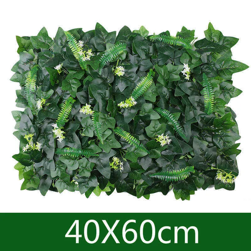 Faux Floral Greenery 40x60 cm Artificial Parthenocissus Plants Lawn Simulation Grass tapete de tapete home jardim pátio Decoração de varanda Plantas falsas J220906