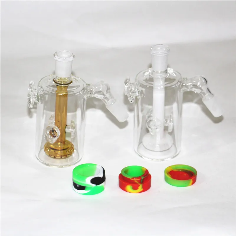 Hookahs 18 mm Catcher okulary pojedyncze popielnicze z 12 ramionami drzewa ramion enline Perc 18 mm złącza proste 14 mm szklane bongs