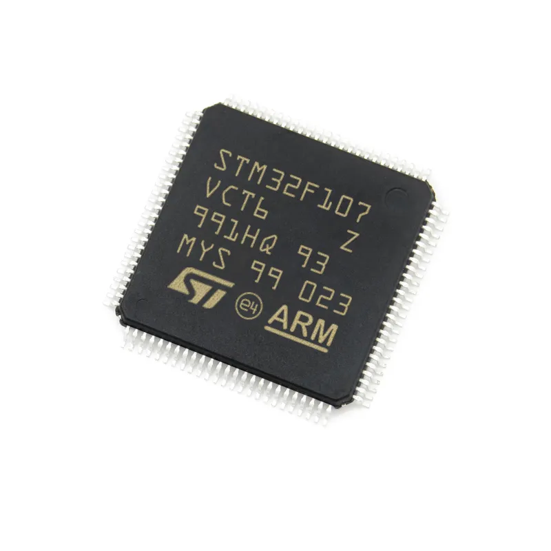 Nowe oryginalne zintegrowane obwody STM32F107VCT6 STM32F107VCT6TR IC Chip LQFP-100 72 MHz Mikrokontroler