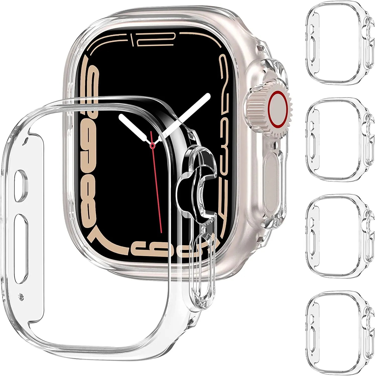 PC Clear Watch Protective Cases voor nieuwe Apple Watch Ultra All-Round Edge Iwatch 49mm covers zonder schermbeschermer