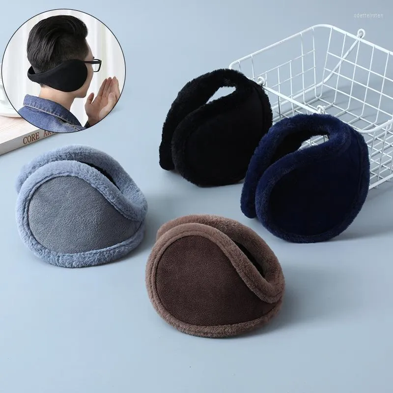 Beretten verdikken bont oorbomen unisex pluche oormof warme hoofdtelefoons voor vrouwen mannen modebedekking zachte beschermer winteraccessoires