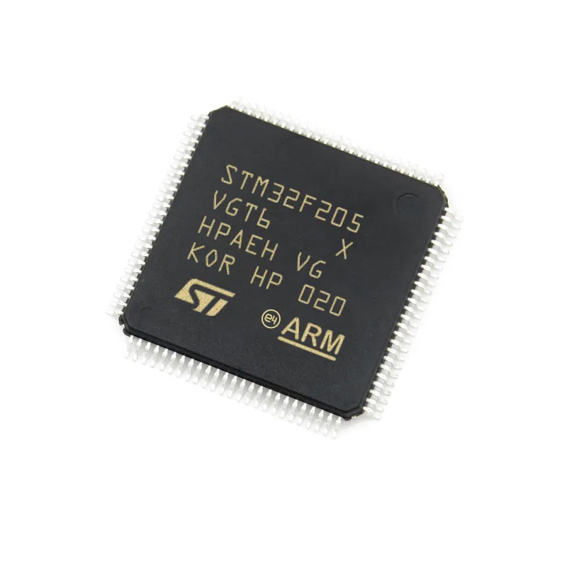 Новые оригинальные интегрированные цепи STM32F205VGT6 STM32F205VGT6TR IC Chip LQFP-100 120 МГц микроконтроллер