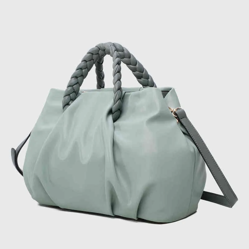 Ladi handväskor kvinnor crossbody väskor 2021 vegan läder handväska
