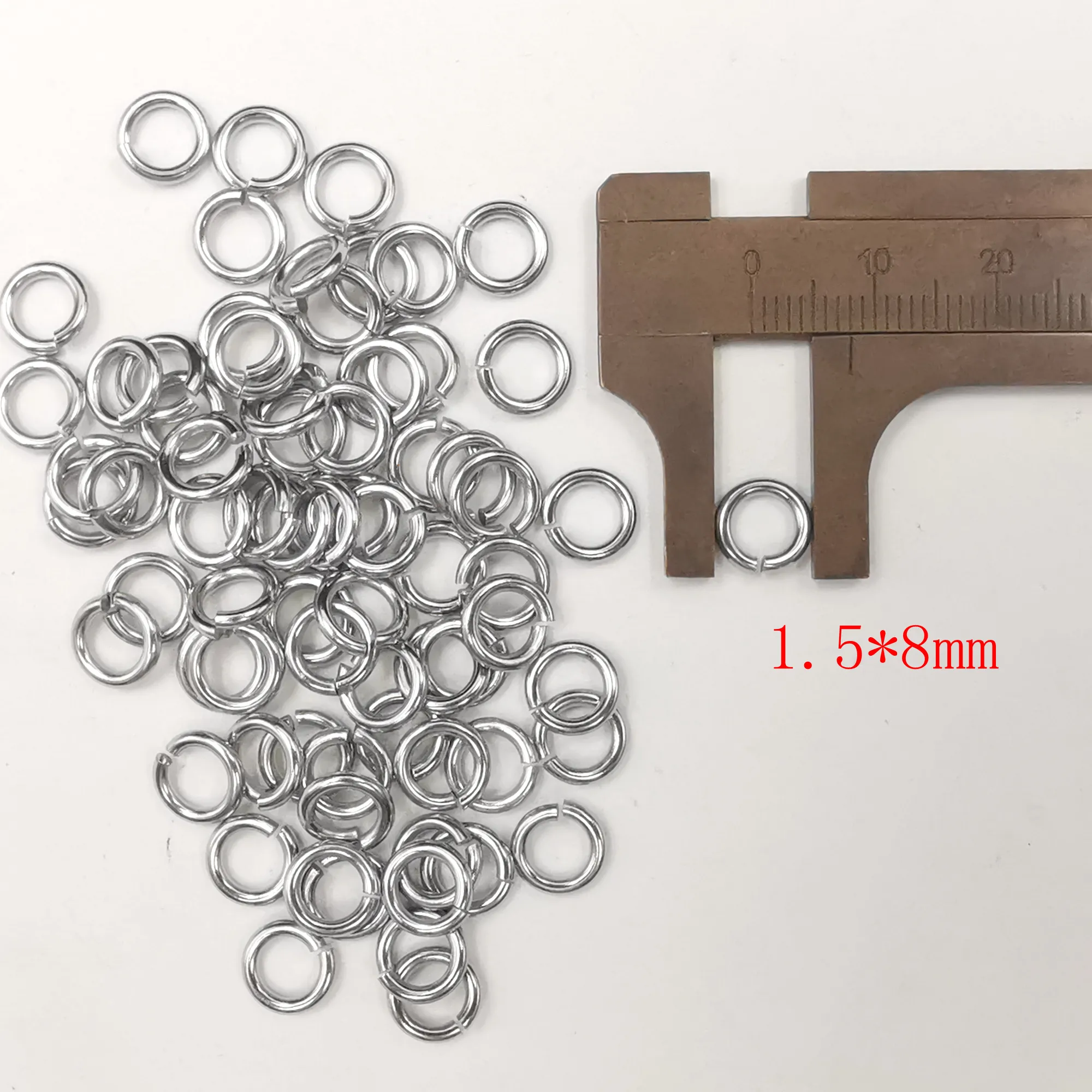 300 stks kavel in bulk zilveren jump ring open split ringen sterke sieraden vinden fit ketens roestvrijstalen accessoires