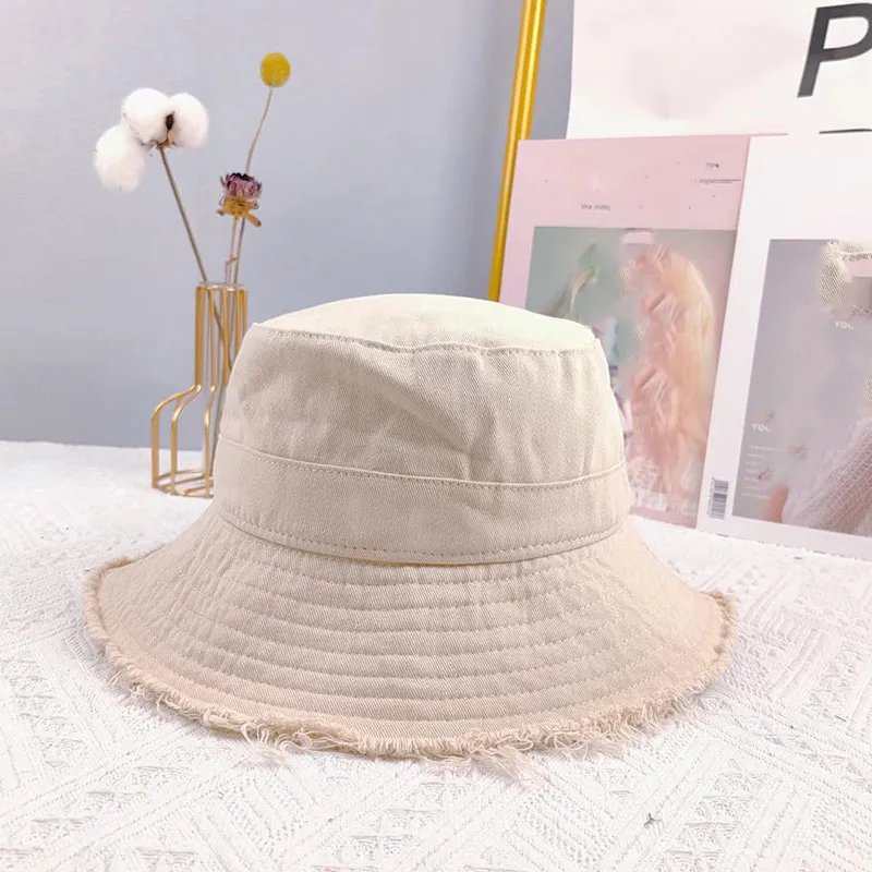 CAP 2023 Nya breda brimhattar Summer Le Bob Artichaut Bucket Hat Sun Protection Justerbar Hat Designer hattar mer färg