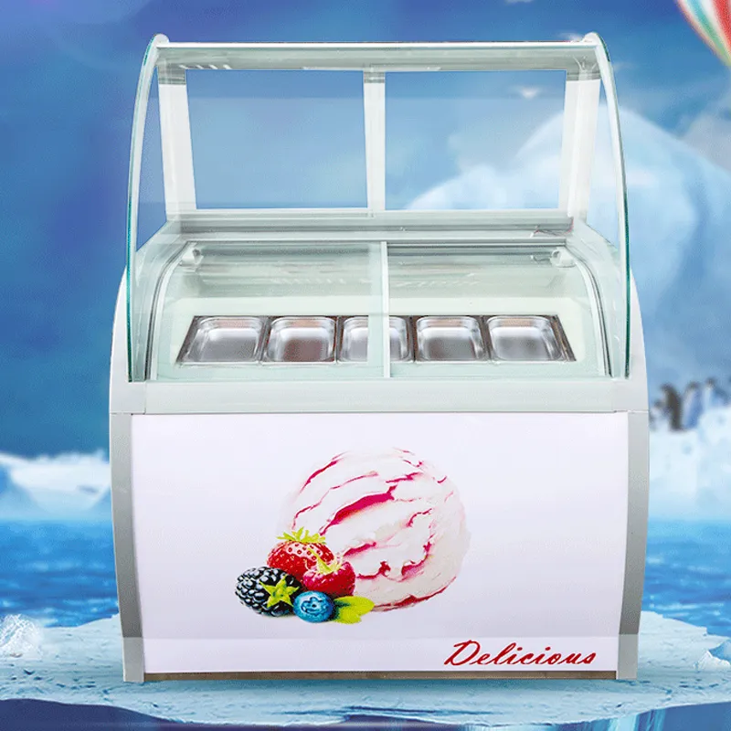 Commercial Ice Pap Freezers grote capaciteit gekoeld ijs display kast Popsicle showcase 200W