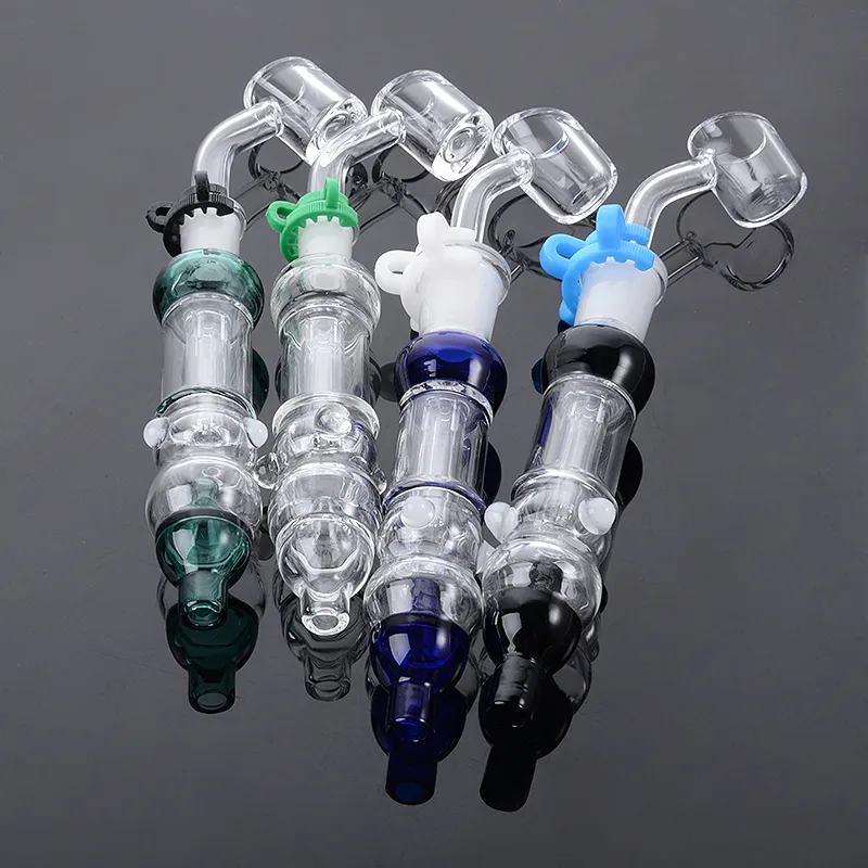 NC Kits 10mm OD Joint Quartz Fumeurs Accessoires Pour Narguilés Dab Rig Pipe Rigs Pipes Venez Avec Banger Keck Clip Haute Borosilicate Matériel En Gros NC39