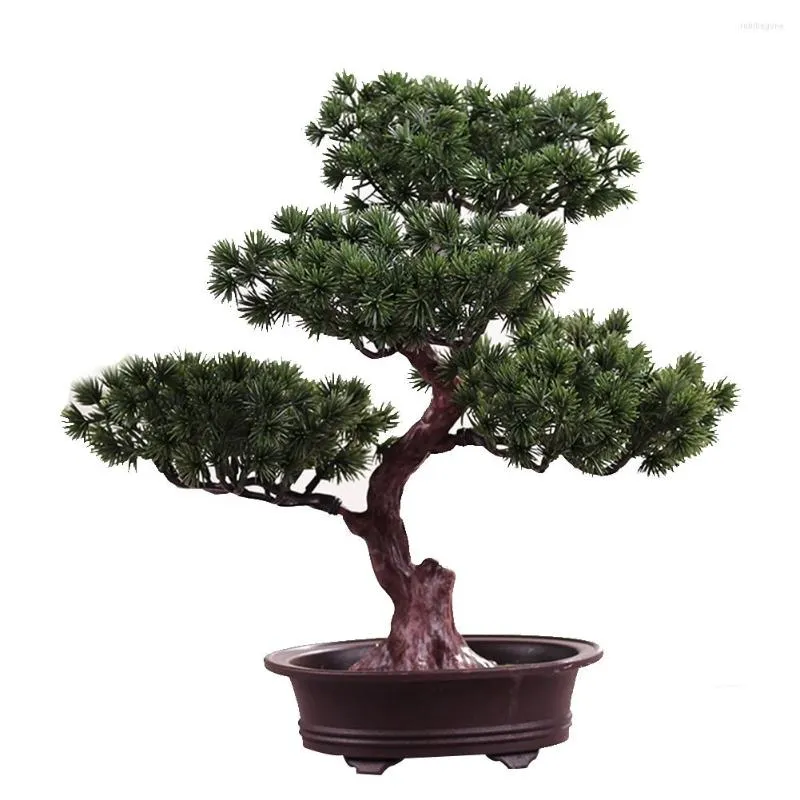 Декоративные цветы DIY Lifelie Simulation Bonsai аксессуары искусственное дом простой орнамент горшечный подарки фестиваль сосны