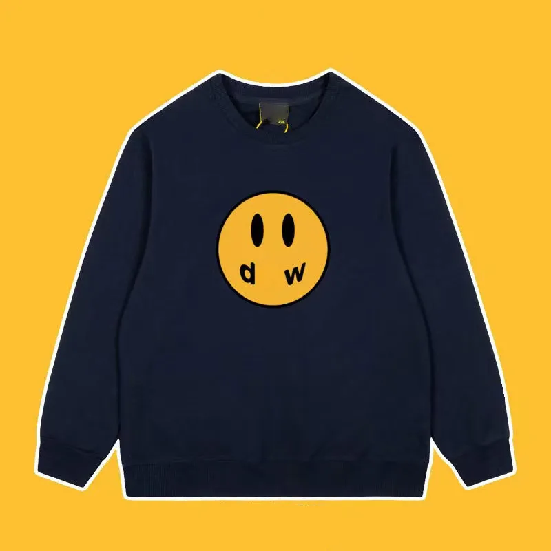 Quality Draw Hoodie Winter Cotton Liner Smile Anime Y2k Men Sweatshirts Causal Hot Plain Drews Barrier Soft Streetwear Young Man 478K