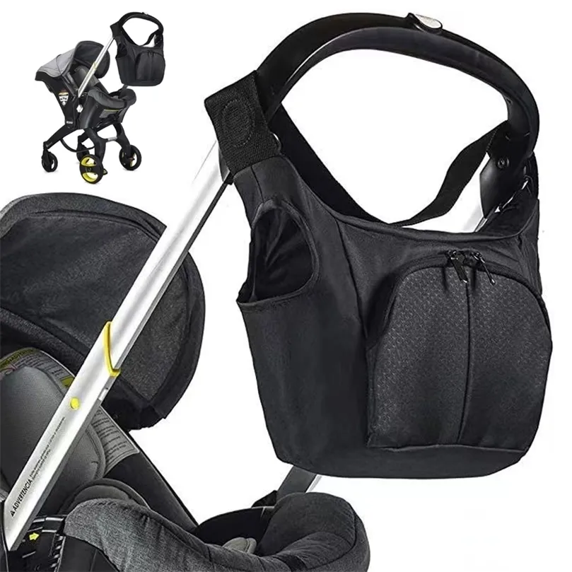 Stroller onderdelen accessoires multifunctioneel draagbare luiertas compatibel met doonafoofoo kinderwagen zwarte waterdichte opbergzak 220909