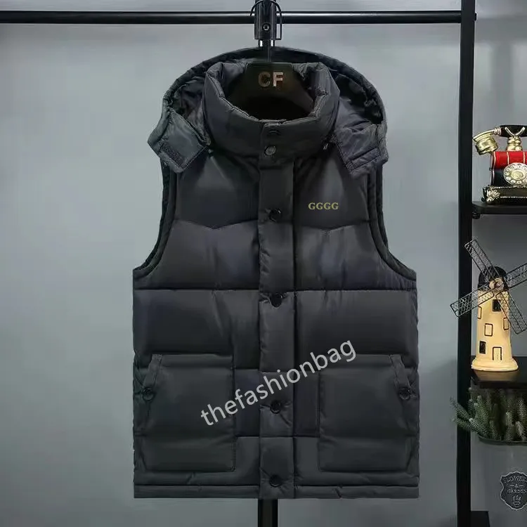 Kış Sıcak Erkek Kadın Freestyle Down Yelekler Sıradan Moda Erkek Ceket Kadın Ceket Modu Gilet Hommes Bodywarmer Veste Kanada ABD Tarzı Siyah Etiket S-5XL