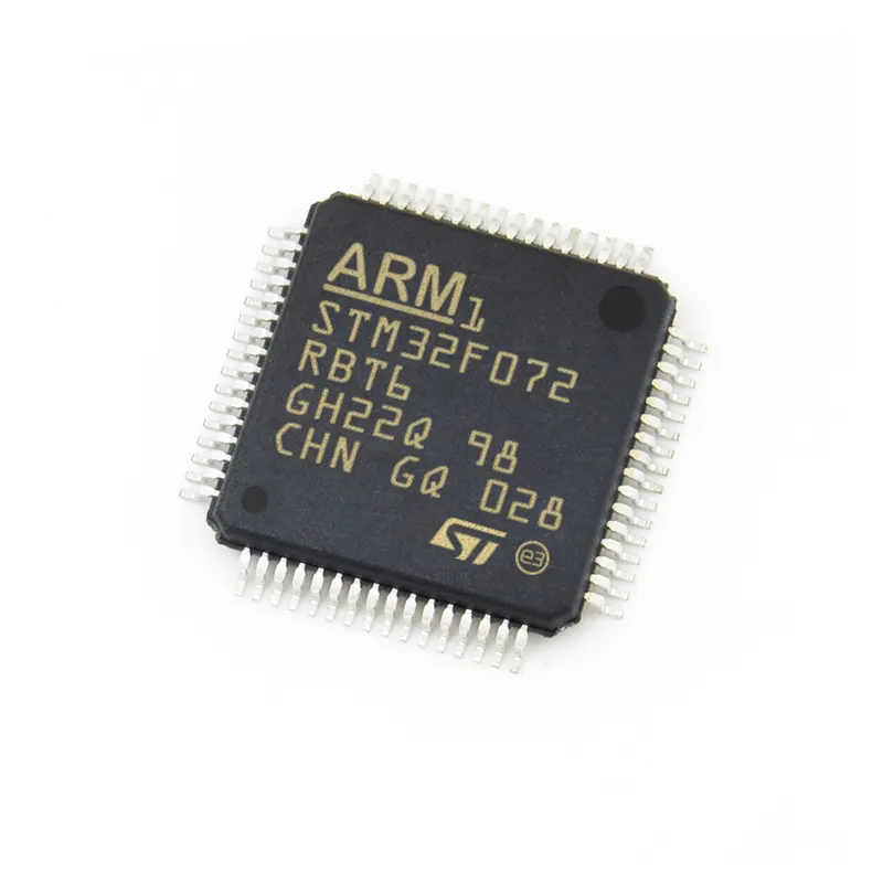 Nuevos circuitos integrados originales STM32F072RBT6 STM32F072RBT6TR ic chip LQFP-64 48MHz microcontrolador