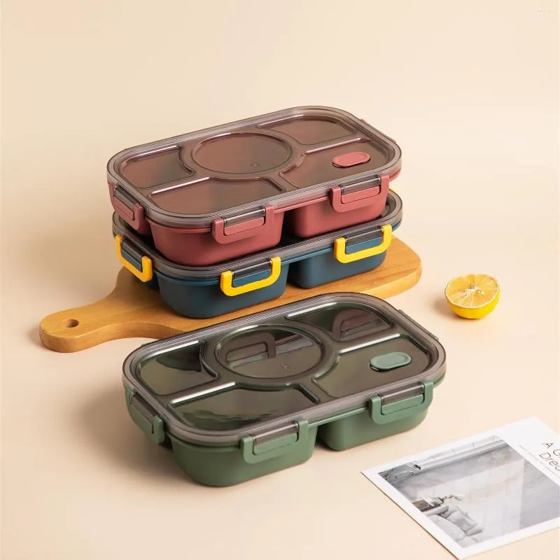 Sushi Dish Set Plastic Lunch Box Compartment Can Be Microwaved Office Worker Student Portable