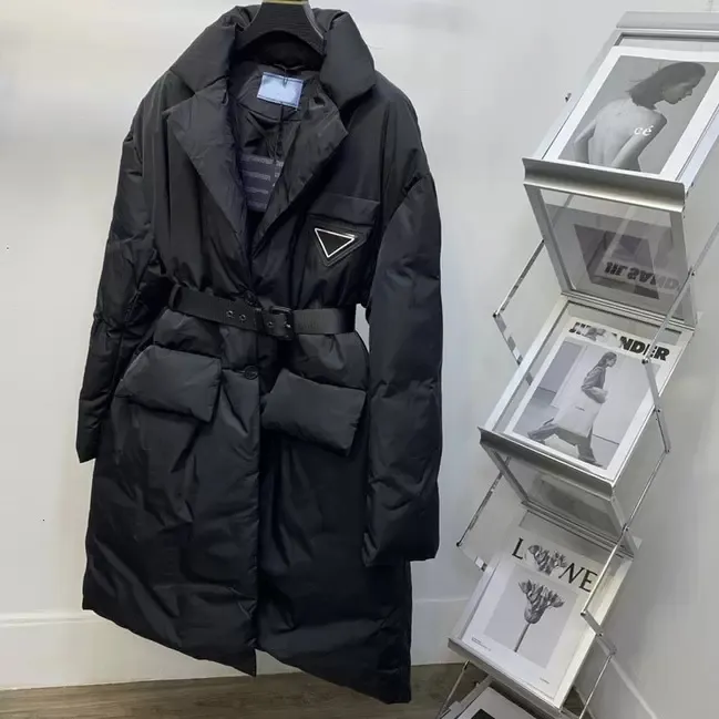 Piumino Parkas Parkaswinter Dn Cotone Vita corta Cintura Colletto Pane Et Ispessito Caldo e stile straniero Piumino militare Abiti medio lunghi