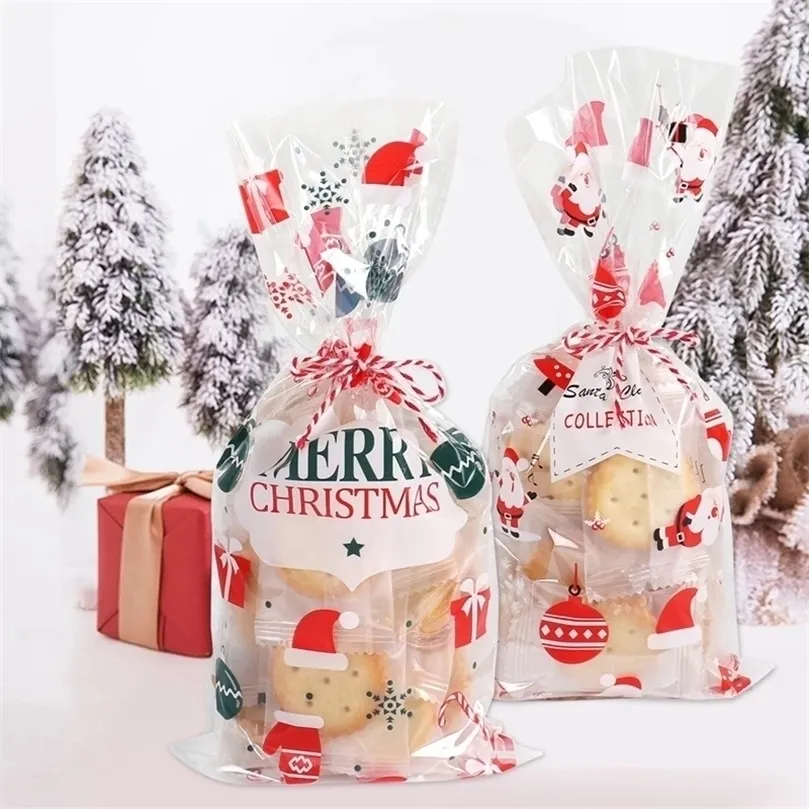 Décorations de Noël Petits Cadeaux Sac Bonbons Présente Pour Enfants Filles Xmas Santa Zip Porte-Cadeaux Mini Porte-Monnaie Noel 220908