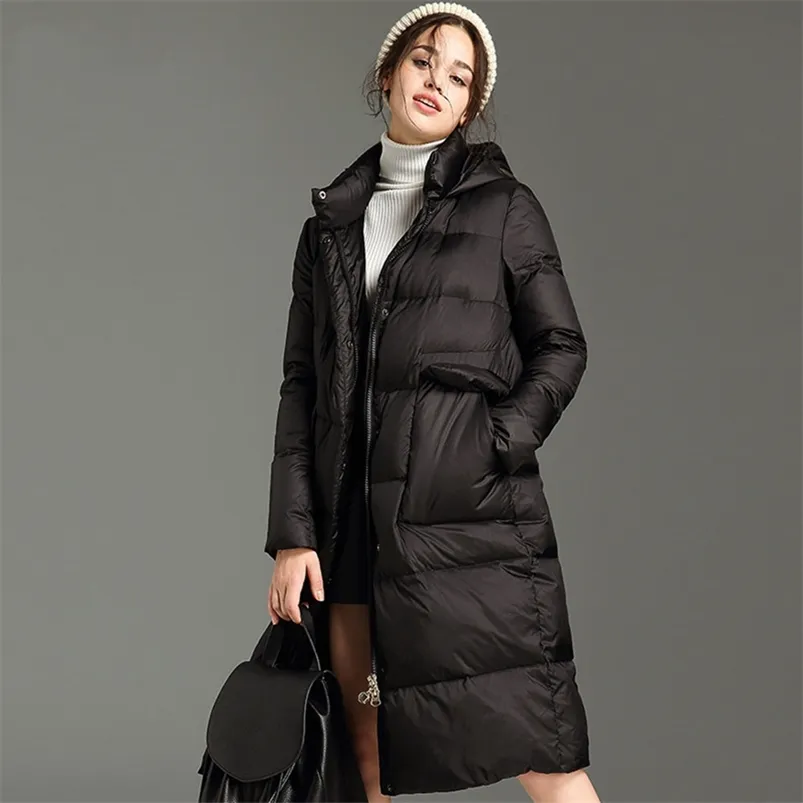 Parkas en duvet pour femmes, article en vente, prix spécial, vestes rembourrées, surdimensionnées, amples, à capuche, longues, chaudes, décontractées, Contour, 220909