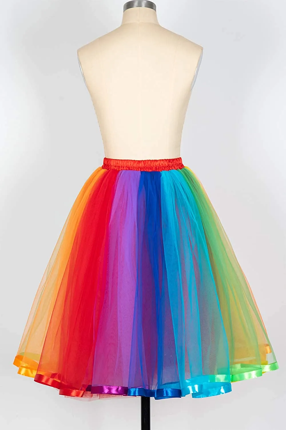 US Stock Donna Arcobaleno Tutù Gonna A Strati Gonna In Tulle Ragazze  Colorate Costumi Di Halloween Tutu Da 12,28 €