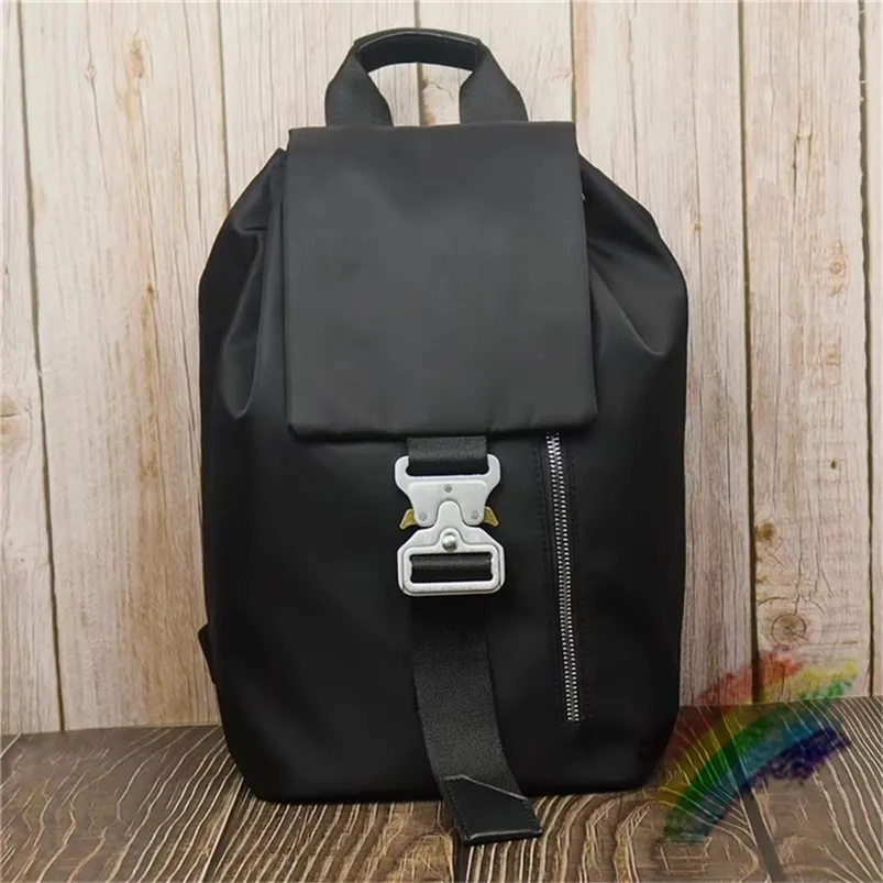 Backpack Black ALYX Backpacks Men Women 1 1 High Quality Bag Adjustable Shoulders 1017 9SM Alyx Bags Etching Buckle 220909