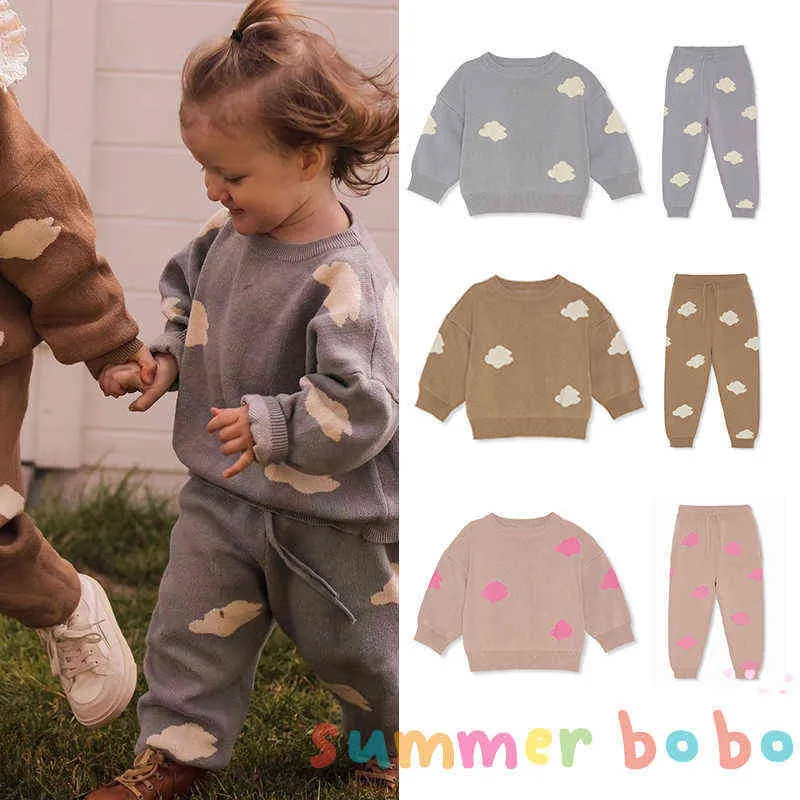 Summer Bobo Super Lovely Kids Sweaters and Pants Sets Ropa de marca de la marca Boy Juques de invierno Konges S Borby Girl Clothen 0909