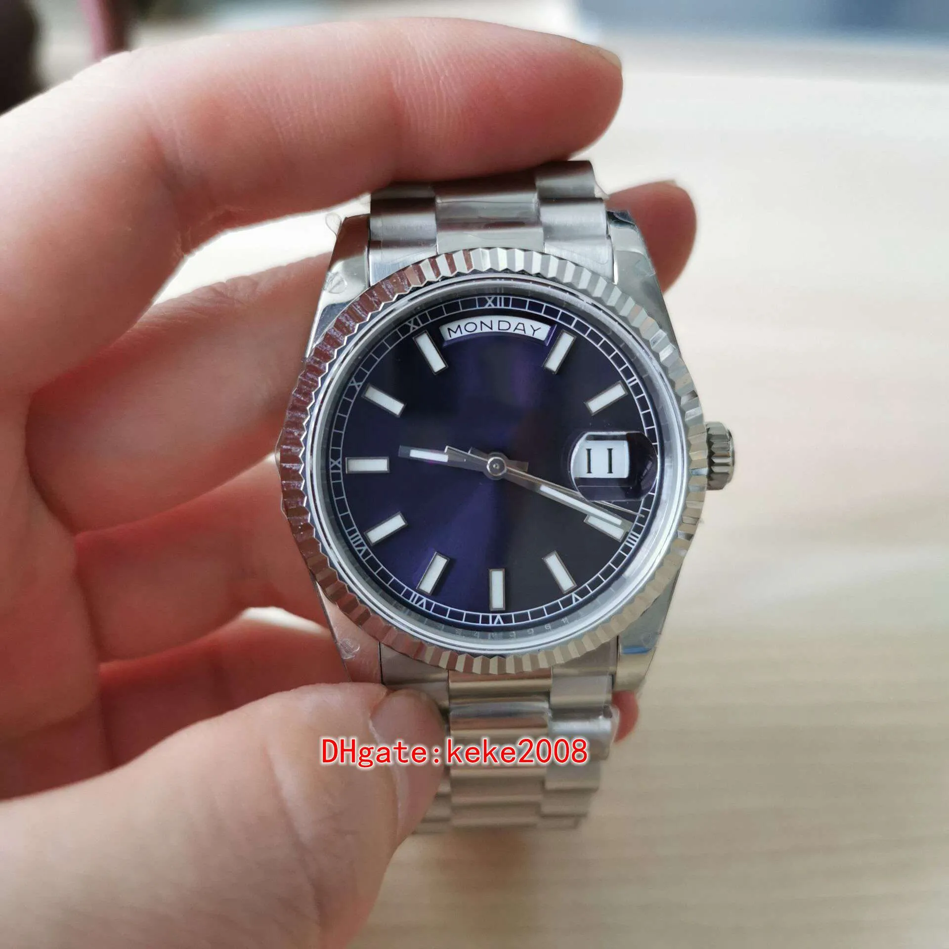 BPF 118239 Relógios masculinos de 36mm assistir Dial azul Stainless 316L Sapphire 2813 Movimento Automático Mechanical Mulher Homens Unissex Wristwatches
