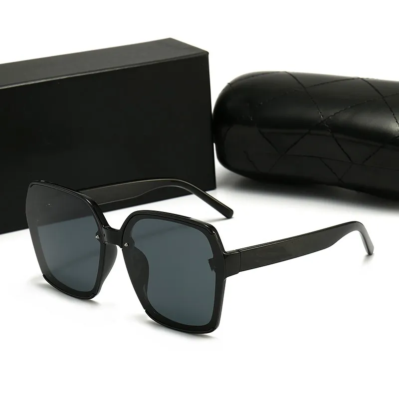 نظارة شمسية مصممة للرجال والنساء نظارات الشمس الفاخرة الكلاسيكية عتيقة الإطار العلامة التجارية الرجعية الأزياء المستقطبة للسيدات Sunglass 5 الألوان مع صندوق