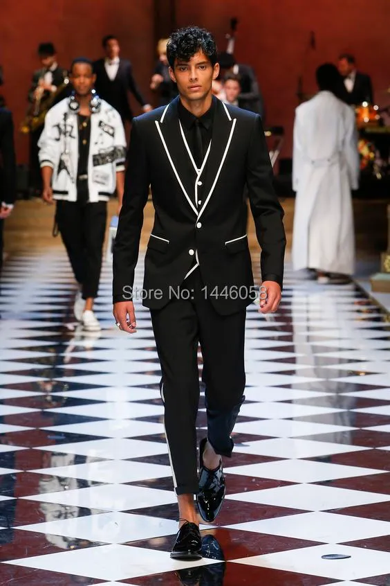 Dolce & Gabbana Two Piece Double Breasted Martini Suit