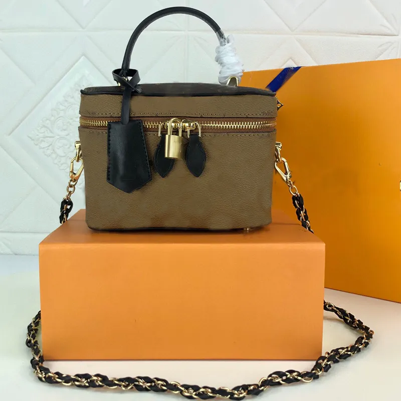 2022 concepteur de haute qualité maquillage sac femmes sac à main sac à main de luxe cosmétique sac bandoulière sacs à bandoulière en cuir véritable sac de vanité
