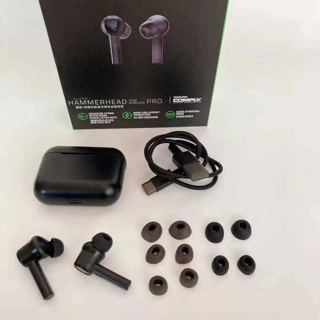 EARFONI HIFI Cuffie da gioco Hifi Wireless Pro Earbuds per cuffie stereo Sport Razer Hammerhead True