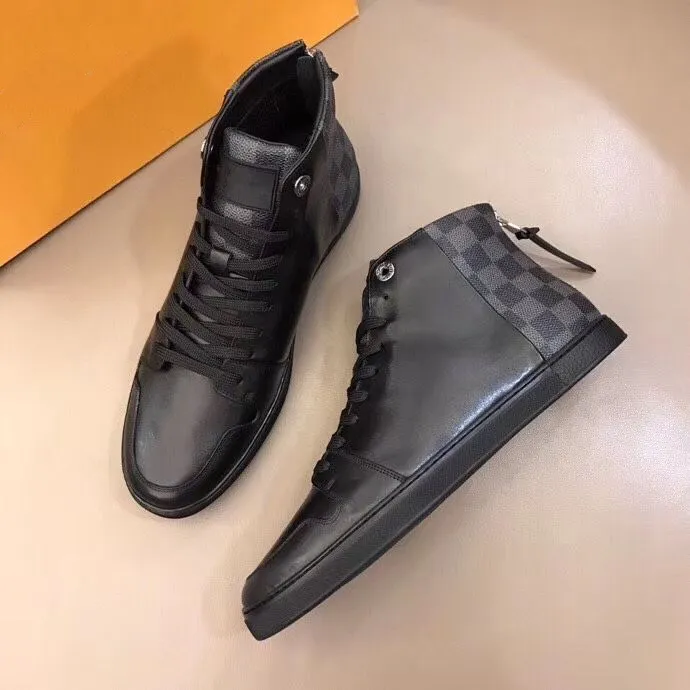 Sapatos masculinos tênis tênis fosco gorjeta de luxo de luxo que combina a mesma sola de cores com o tamanho 38-44 mkjkk00002