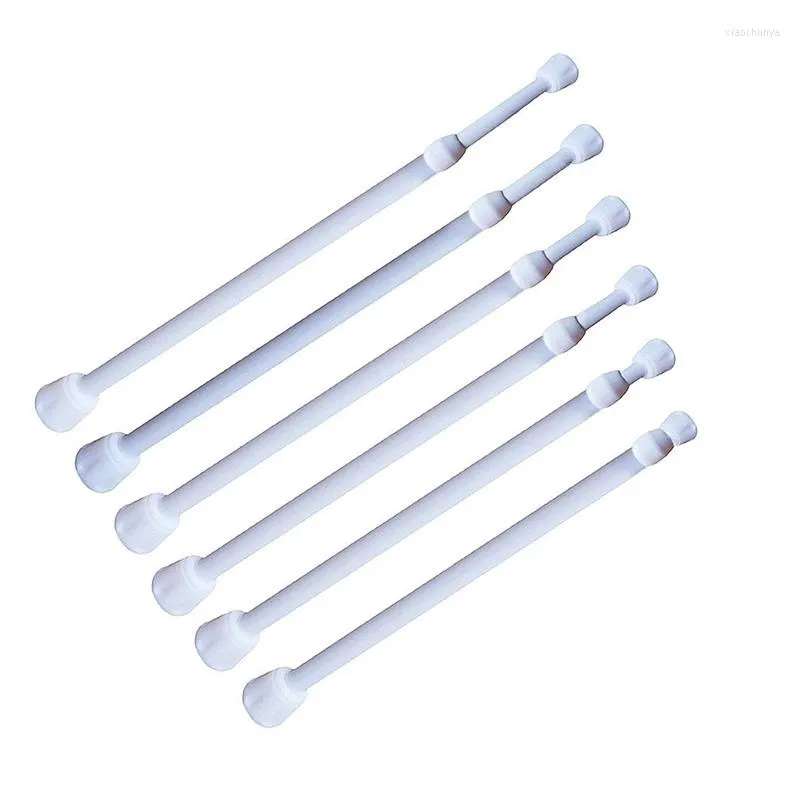 Shower Curtains 10pcs Curtain Rod Extendable Poles Multifunctional Bars For Wardrobe Bathroom Bedroom Window Tension