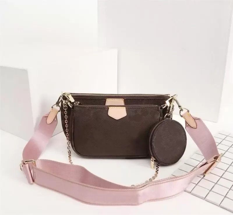 Women Bag Handbag woman Original Box Date code Purse clutch shoulder messenger cross body serial number three in one flower M44813