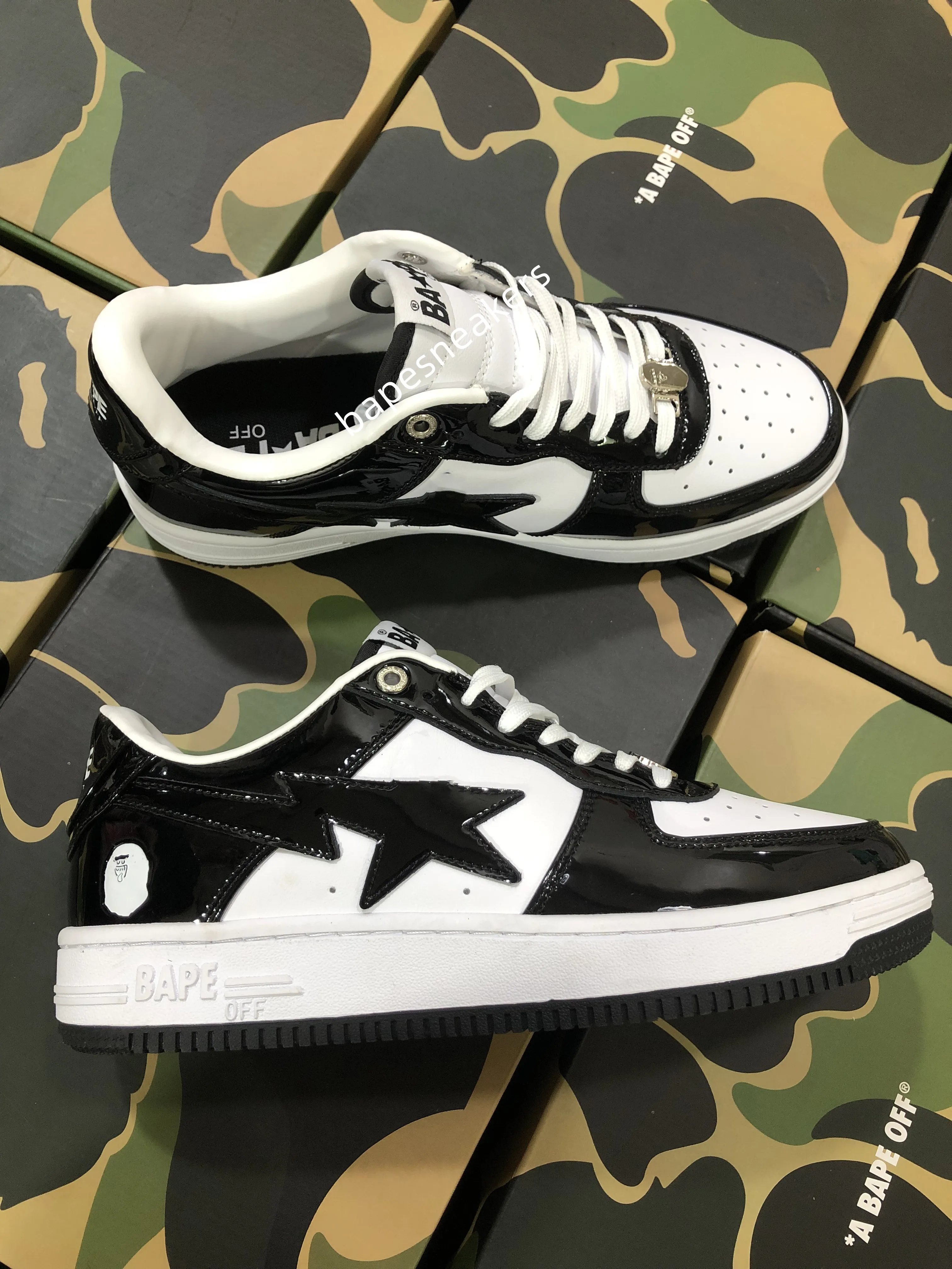 Baped off SK8 Beige ABC Camo Blue White Black Mens Trainers Tamanho 36-45 Top Fashion Bapesta Women Men Designer Platform Running Shoes Bapestas Runner Sneakers