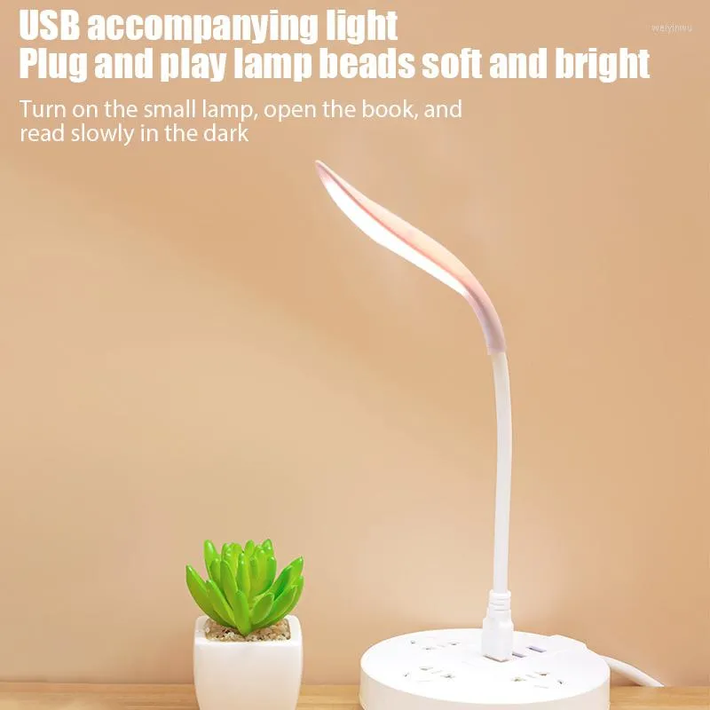 Lampade da tavolo Luci LED portatili per luce notturna USB flessibile per il letto di lettura per lettura per letto per camera da letto Illuminazione per lampada tastiera