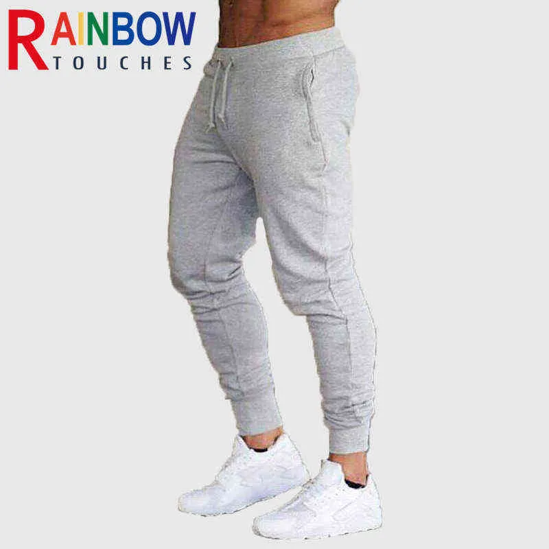 Men's Pants Rainbowtouches Gym Four Seasons Men Pencil Sweatpants Slim Casual Running Fitness Pants 100%Cotton T220909